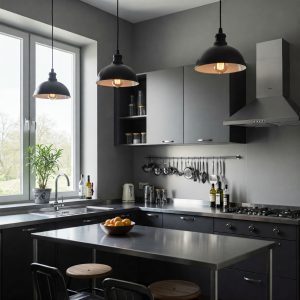 Industrial kitchen design for small spaces
