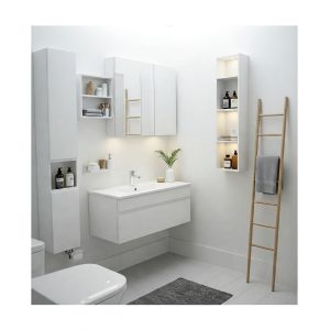 Maximize small bathroom storage